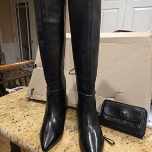 Clarks Knee-high Leather Boots